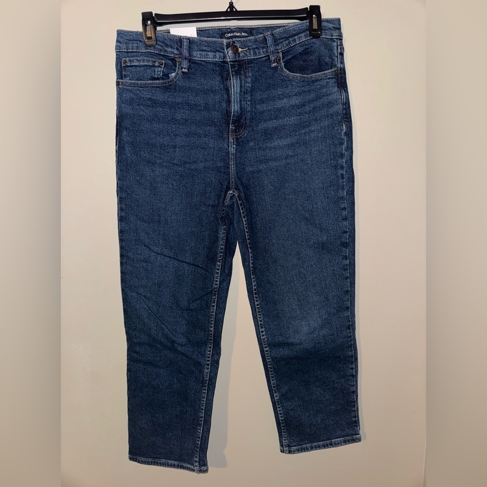 Calvin Klein Straight Leg Jeans, 14
